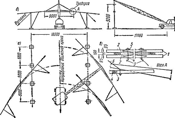 схема монтажа рам краном К-102